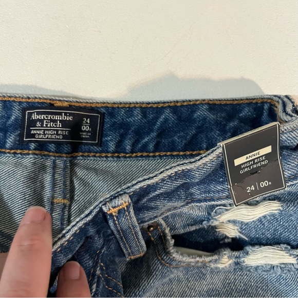 NWT Abercrombie & Fitch Annie High-Rise Girlfriend - Picture 8 of 10